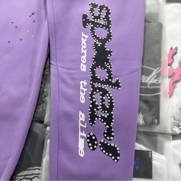 Sp5der Açaí Sweatpant ‘Purple’ - Picture 3 of 4